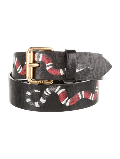 gucci leather belt with kingsnake on|gg Gucci belt sale.